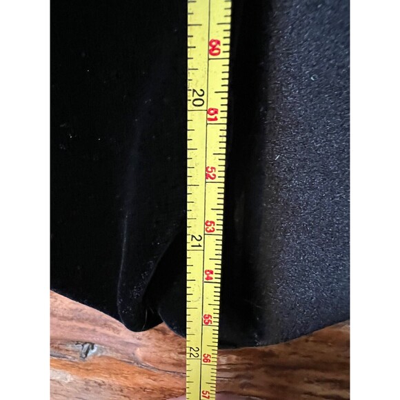 Vintage Giorgio Armani Black Velvet Bolero Shrug Satin Liner W/Studded Signature - Picture 6 of 11